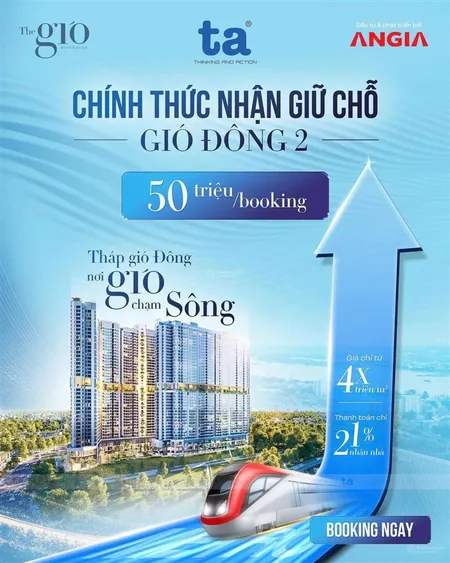 Sở hữu căn hộ the gió riverside vị trí trung tâm, tiện ích 5 sao, pháp lý rõ ràng