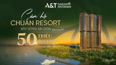 Căn hộ ven sông sài gòn a&t saigon riverside liền kề resort an lâm retreats saigon river, sát ql13