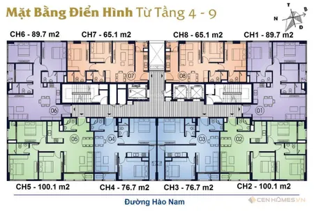 Bán nhanh cc the terra hào nam, 7,9 tỷ, 65m2, 2pn, 2wc, full nội thất 5 sao tại đống đa, hà nội