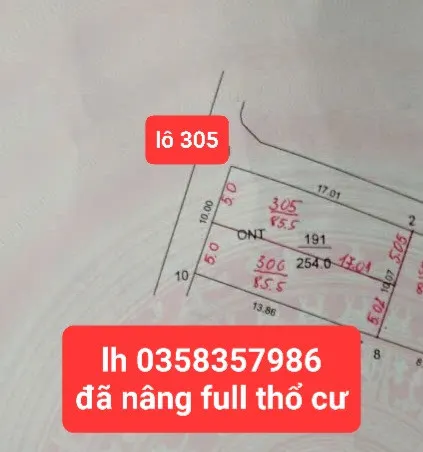 Bán đất 85.5m² ngang 5.05m giá 3.25 tỷ Xã Sóc Sơn