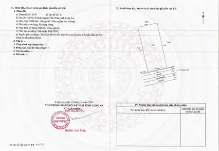 Chính chủ bán lại 5000 m2 đất công nghiệp tại khu công nghiệp hòa bình, thủ thừa, long an