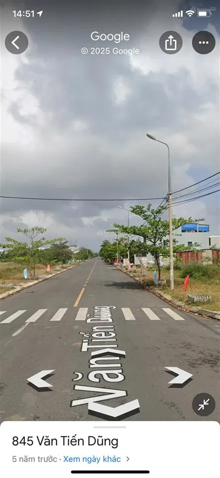 Bán đất mặt tiền đường 10m5 văn tiến dũng, hòa xuân, cẩm lệ, dt 5x20m, giá 5 tỷ 3 tl