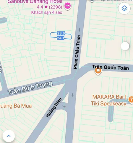 Đất mt đường 10m5 phan châu trinh, gần ngã 5 hoàng diệu, hải châu, vị trí vàng