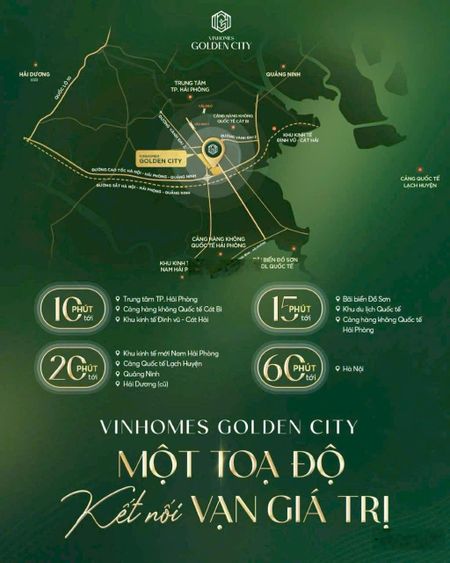 Quỹ 50 căn Vin Dương Kinh - View vườn hoa, đại lộ 68m Sáng Tạo, đại lộ 30m Hoàng Hôn, ĐL Bình Minh