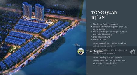 Khu vip Elysia sông Hàn, giá 12tỷ diện tích lớn : 0905822218 cọc chính chủ