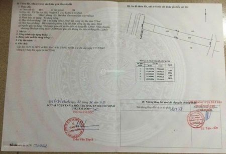 Cần bán gấp lô đất 350m2 (120m2 thổ cư) xã Tân An Hội, huyện Củ Chi giá 1.5 tỷ, sổ hồng riêng