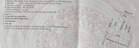 Chính chủ bán đất nền Cửa Đại Hội An. Khu dân cư full hiện hữu, ngay sát đường Âu Cơ, sát biển