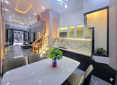 Siêu phẩm nhà đẹp hẻm xe hơi Gò Vấp full đèn led, nội thất sang trọng giá chỉ 6,38 tỷ