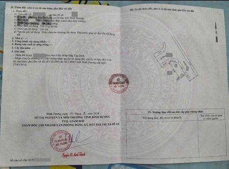 Đất đẹp 2 mặt tiền trục chính kinh doanh kdc Lê Phong Tân Bình gần ngã tư Chiêu Liêu Dĩ An
