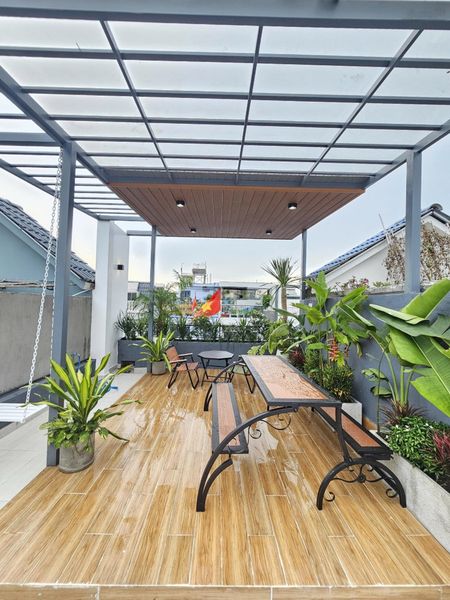 5.7 tỷ/ Bán nhà phố liền kề KDC Khang Đạt ngay ngã tư Miếu Ông Cù Tp Thuận An full nội thất 72m2