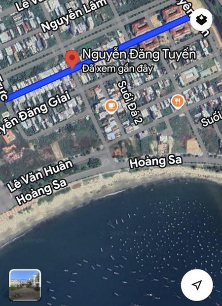 Bán đất tặng nhà cấp 4 đường nguyễn đăng tuyển gần bãi tắm thọ quang sơn trà đà nẵng.