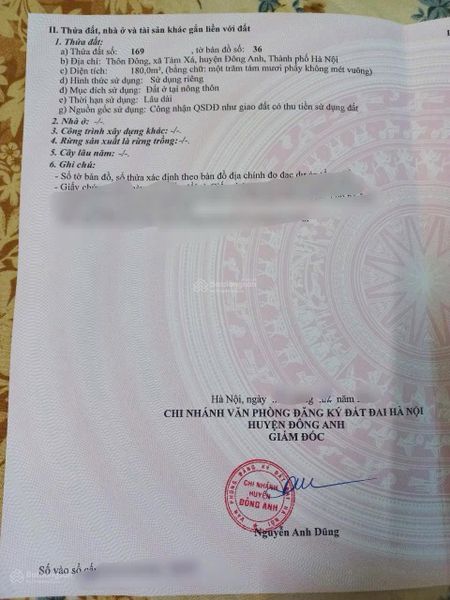 BÁN ĐẤT TÀM XÁ GẦN VIN TÀM XÁ Diện tích: 120m (Dài 22m) Mặt tiền hậu: 7.5m, vuông vắn