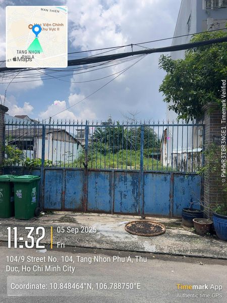 Bán lô đất mặt tiền đường 104 Man Thiện, Quận 9 ngang 12x42m (498m2) giá cực tốt 38.5 tỷ