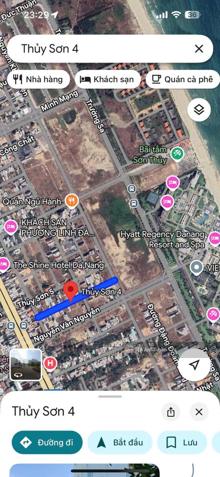 Bán cặp đất đẹp 250m2(10x25) MT đường Thủy Sơn 4 - Gần Bãi Biển Sơn Thuỷ- Giá TỐT