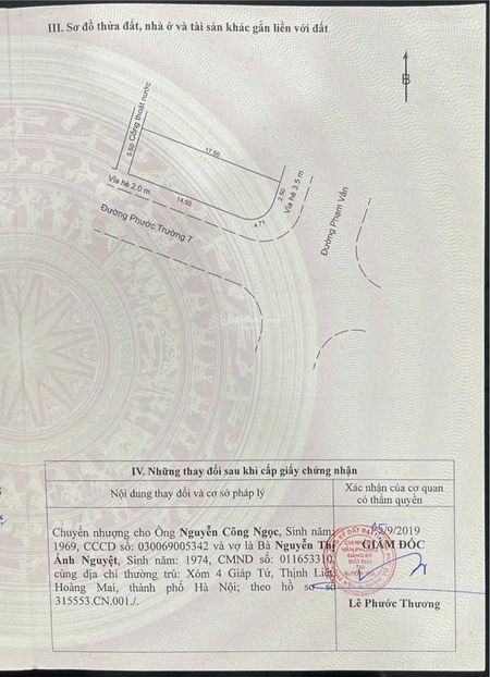 Chính chủ cần bán lô góc mặt tiền phạm vấn và phước trường 7, phước mỹ, sơn trà