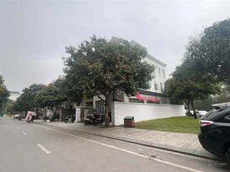 Biệt thự lô góc 2 mặt tiền trục chính vinhomes riverside 176m2 4 tầng 65 tỷ có thương lượng