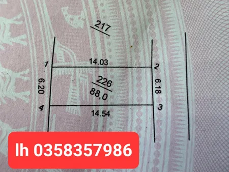 Bán đất 88m² ngang 6.2m giá 3.16 tỷ Xã Nội Bài