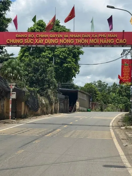 Bán đất 245m2 mặt tiền 12,5m lô góc kinh doanh phú mãn quốc oai hà nội 4.160 tỷ