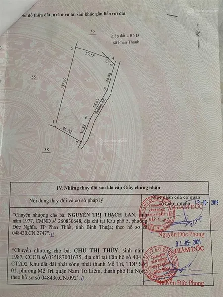 Chính chủ bán đất xã hồng thái bắc bình, bình thuận 8.482m2 mt 140m chính chủ ms thùy 0989 030 ***