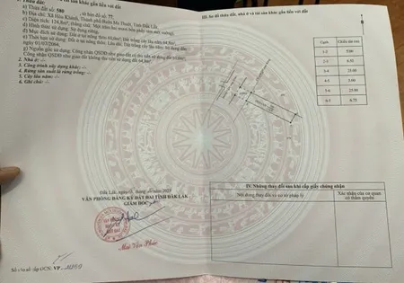 Bán đất 124.8m² ngang 5m giá 650 triệu Xã Hòa Phú