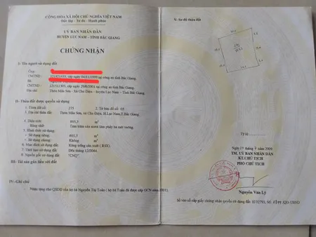 Bán mảnh vườn