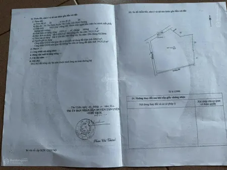 Bán lô đất tân định, bắc tân uyên, bình dương cũ, nay hồ chí minh