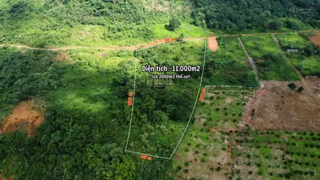 Bán đất view hồ ngọc, phường 2, bảo lộc, lâm đồng, 1,7 triệu/m2, dt 11.000 m2 có 2000m2 thổ cư