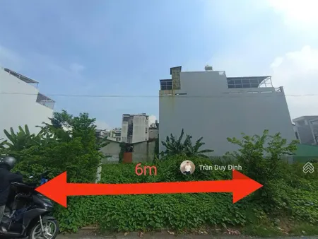 Bán đất hẻm 1/ đặng thùy trâm, ngay cổng đh văn lang ngang chuẩn 6m xây dựng hầm 4 tầng