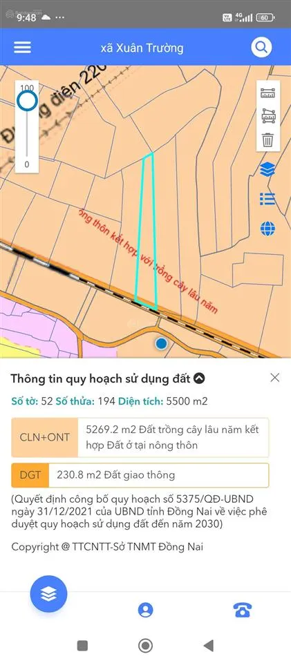 Bán đất nông nghiệp, kết hợp đất ở nông thôn tại xuân trường, xuân lộc, đồng nai