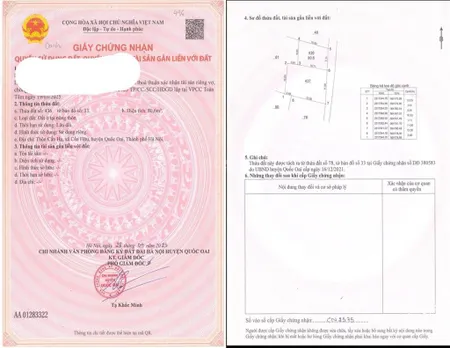 Đất cách thị trấn quốc oai 1km ngõ oto thông
