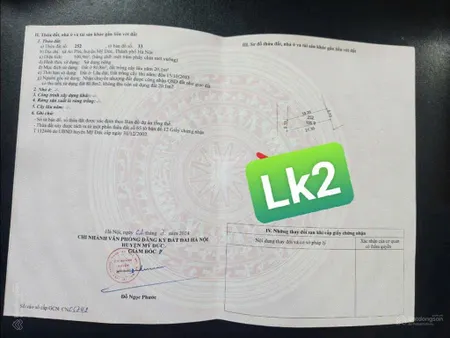 Bán đất tại xã an phú, mỹ đức, hà nội, 900 triệu, 100.9m2