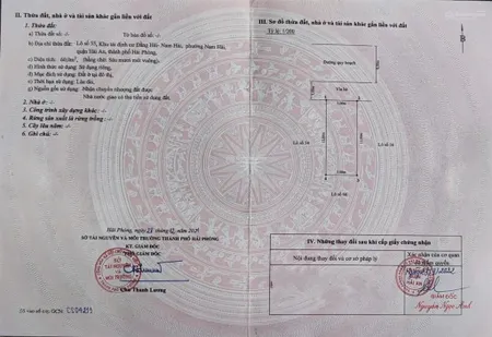 bán đất tđc đằng hải nam hải diện tích 60m2 ngang 5m dài 12m đường 12m chỉ 3,75 tỉ