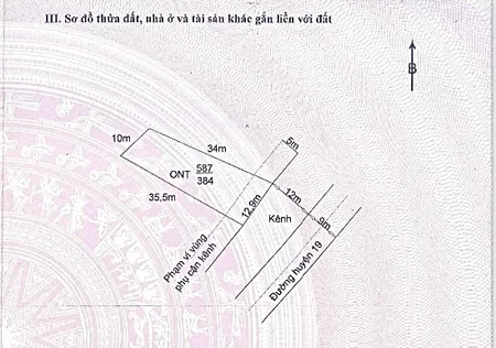 Bán đất 384m² ngang 13m giá 2.8 tỷ Xã Mỹ Lệ