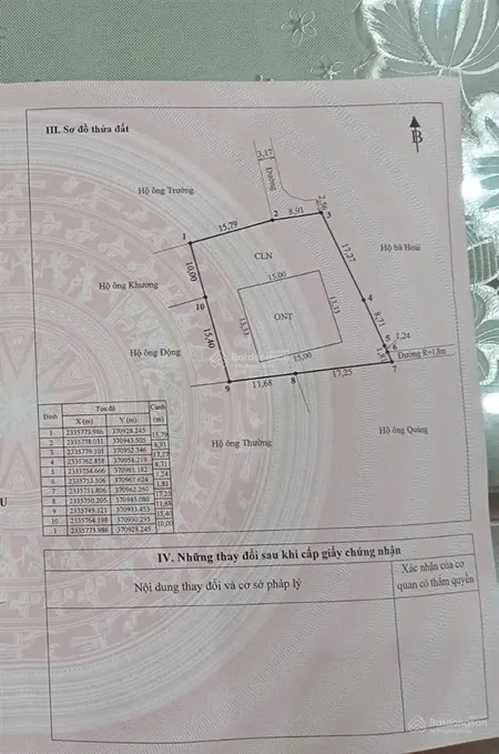 Cần tiền bán gấp mảnh đất 728m2 chỉ với 1,4 tỷ ở việt dân, đông triều, đường ô tô tránh xe máy