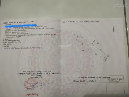 Bán gấp đất tại mt đường huyện 71b(khu ba xoài) xã hòa khánh, cái bè, tiền giang, 1,35 tỷ, 166,3 m2