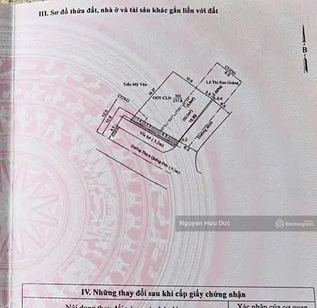 Bán đất 2 mặt tiền đường thích quảng đức và hẻm nhựa. p phú cường, tp, tdm, bd (257m2, 26 tỷ)