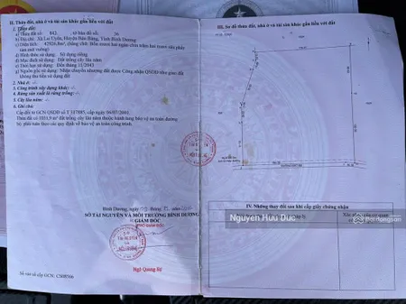 Bán đất hơn 10ha mặt tiền đường nhựa. xã lai uyên, huyện bàu bàng, bến cát, bình dương (240 tỷ)