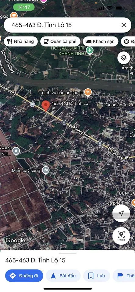 Bán đất mặt tiền tỉnh lộ 15, xã phú hoà đông, h. củ chi, tphcm. 23,5 x 179 = 3.922m2 thổ 1.000m2