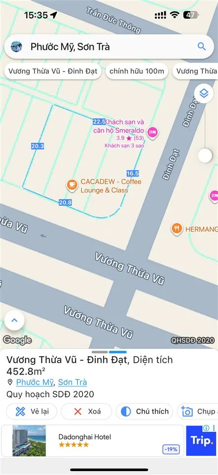 Đất 2 mt đường vương thừa vũ đinh đạt