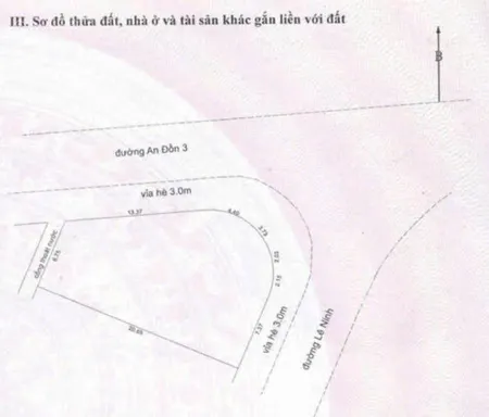 Bán lô góc 2 mặt tiền lê ninh an đồn 5 dt 225m2 gọi đàm tiến