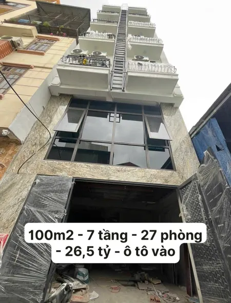 Cần Bán Tòa Ccmn 100m2 7 Tầng - 27 Phòng - Doanh Thu 130tr/tháng - Quang Tiến - Tây Mỗ