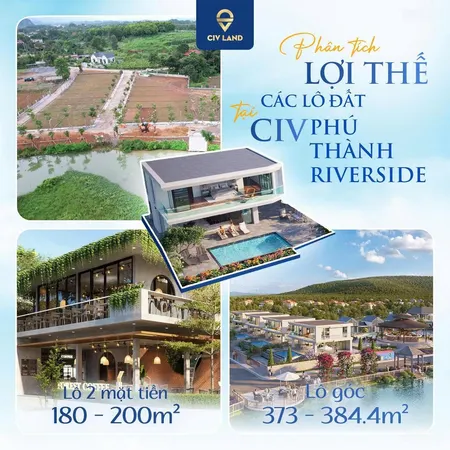 Phú Thành Riverside Lô Duy Nhất 180m², Mặt Tiền 7,5m