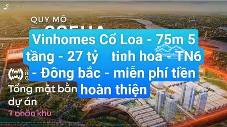 Chính Chủ Bán Căn Thiên Nga 6 - 115 75m Mt 5m Giá 27 Tỷ - Sắp Nhận Nhà, Tặng 600tr Nội Thất, Sát Cv