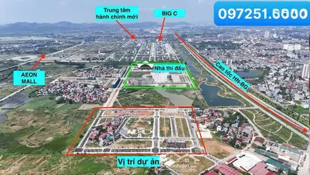 Bán đất Nền Dự án Tại Dream City Bắc Giang, 5,95 Tỷ, 90 M2, Giá F0 Khu Vực