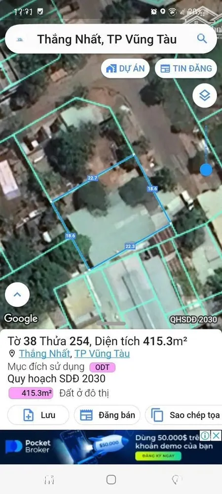 Duy Nhất Lô Biệt Thự Chí Linh (dic) Vũng Tàu Cực đẹp, 416m2, 19x23m, Giá Chỉ 58 Tr/m2
