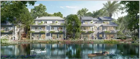 Bán Biệt Thự đảo Song Lập View Hồ, Thiết Kế Modern Country - Giá Chủ đầu Tư Siêu Tốt - Dt 190m2
