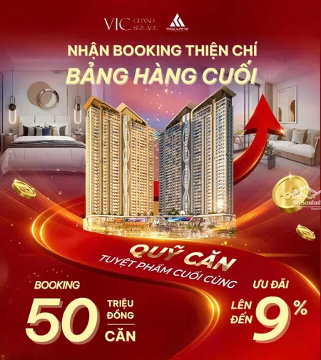 Quỹ Căn Tuyệt Phẩm Cuối Cùng - Nhận Booking Sớm Vic Grand Square The Regal - Tòa Tháp Vương Quốc