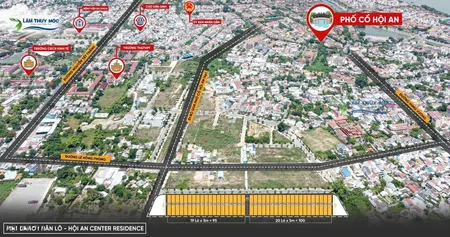 Bán đất Nền Hội An Center Residence - Trục 7,5m Song Song Lê Hồng Phong Nối Dài
