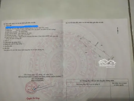 Bán Gấp đất Tại Mt đường Huyện 71b(khu Ba Xoài) Xã Hòa Khánh, Cái Bè, Tiền Giang, 1,35 Tỷ, 166,3 M2
