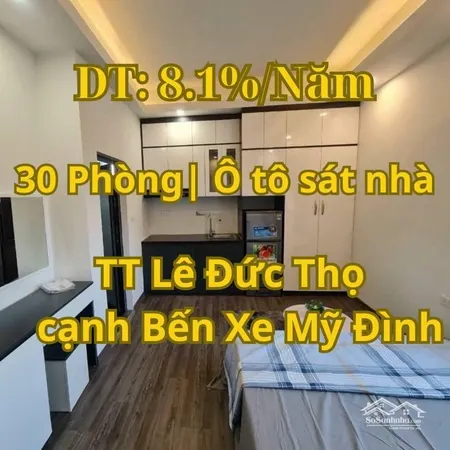 Cực Hiếm Trung Tâm Lê đức Thọ Ccmn Dòng Tiền- ô Tô đỗ Sát Nhà- 8.1%/năm, 120m2- 2x Tỷ